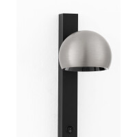 Nova Luce 9088121 LUSA Wandleuchte Nickel/Schwarz 6