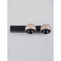 Nova Luce 9088122 LUSA Wandleuchte Champagne/Schwarz 2