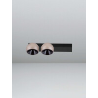 Nova Luce 9088122 LUSA Wandleuchte Champagne/Schwarz 3
