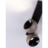 Nova Luce 9088122 LUSA Wandleuchte Champagne/Schwarz 5