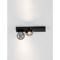 Nova Luce 9088123 LUSA Wandleuchte Nickel/Schwarz 5