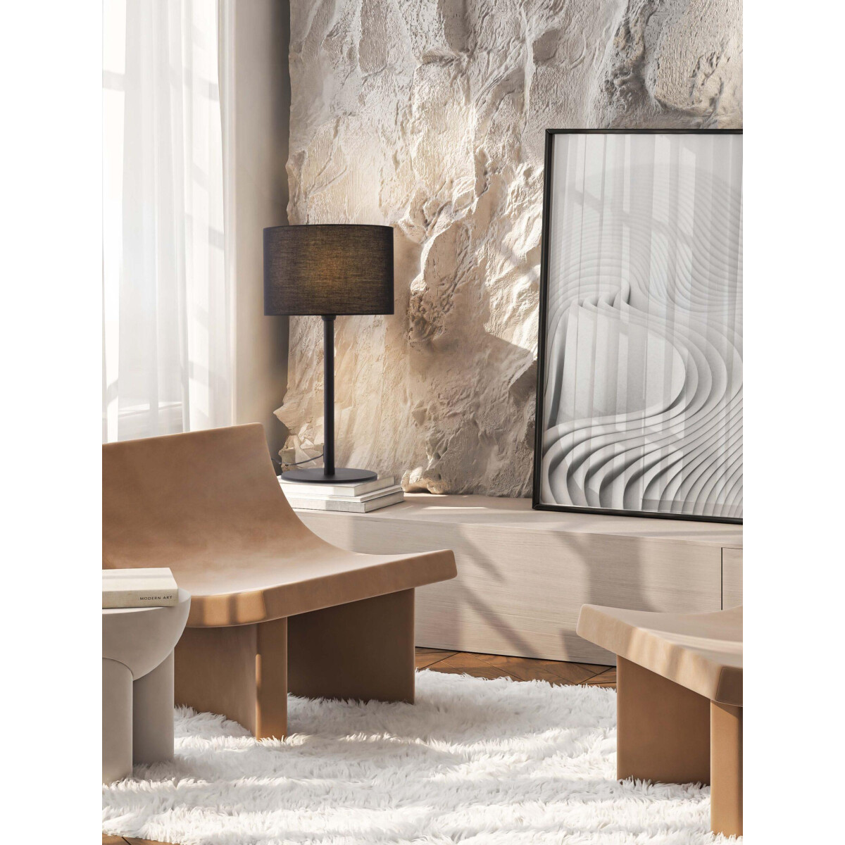 5212017458285 - 9695328 SIBNIA Tischleuchte Schwarz