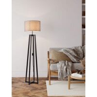 Nova Luce 9001082 ARTIS Stehlampe Schwarz/Grau 2
