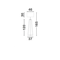 Nova Luce 9001082 ARTIS Stehlampe Schwarz/Grau 8