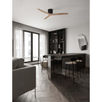 Nova Luce 9952370 NINEMIA Ventilator Schwarz/Braun 2