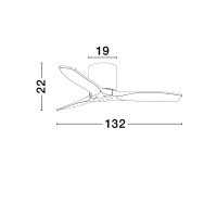Nova Luce 9952370 NINEMIA Ventilator Schwarz/Braun 6