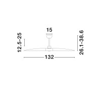 Nova Luce 9953199 ARCADIA Ventilator Schwarz/Braun 7