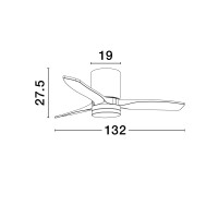 Nova Luce 9952374 ALOA Ventilator Schwarz/Braun 5