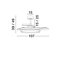 Nova Luce 9952377 NEVMA Ventilator Schwarz 8