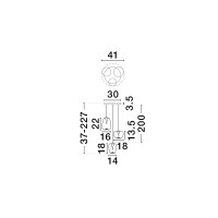 Nova Luce 9009176 OBLO Pendelleuchte Schwarz 6