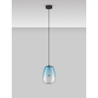 Nova Luce 9009175 OBLO Pendelleuchte Schwarz / Blau 3
