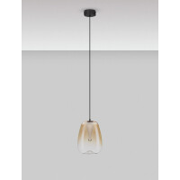 Nova Luce 9009173 OBLO Pendelleuchte Schwarz / Amber 3