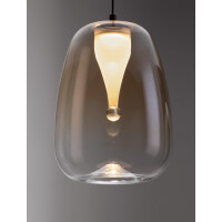 Nova Luce 9009173 OBLO Pendelleuchte Schwarz / Amber 5