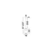 Nova Luce 9009173 OBLO Pendelleuchte Schwarz / Amber 6