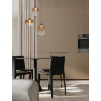 Nova Luce 9009177 OBLO Pendelleuchte Schwarz / Amber 2