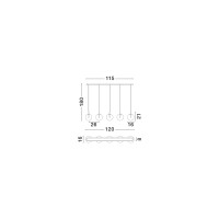 Nova Luce 9416963 ORENDA Pendelleuchte Schwarz 6
