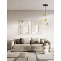 Nova Luce 9416960 ORENDA Pendelleuchte Schwarz & Gold 2