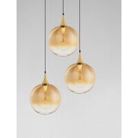 Nova Luce 9416960 ORENDA Pendelleuchte Schwarz & Gold 5