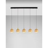 Nova Luce 9416964 ORENDA Pendelleuchte Schwarz & Gold 4