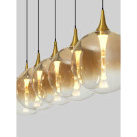 Nova Luce 9416964 ORENDA Pendelleuchte Schwarz & Gold 5