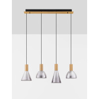 Nova Luce 9236307 VOI Pendelleuchte Gold & Schwarz 3