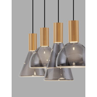 Nova Luce 9236307 VOI Pendelleuchte Gold & Schwarz 5