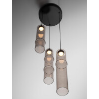Nova Luce 9009167 SANO Pendelleuchte Schwarz / Mocca 2