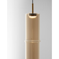 Nova Luce 9009166 SANO Pendelleuchte Gold / Cognac 5