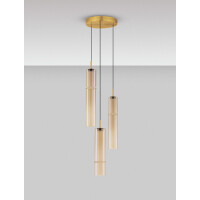 Nova Luce 9009168 SANO Pendelleuchte Gold / Cognac 2