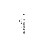 Nova Luce 9009184 LEDA Pendelleuchte Gold / Amber 6
