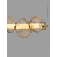 Nova Luce 9009186 LEDA Pendelleuchte Gold / Amber 6