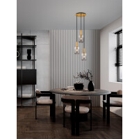 Nova Luce 9236314 MAHO Pendelleuchte Gold & Schwarz 2