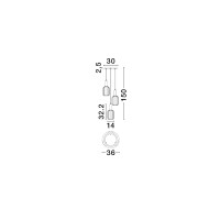 Nova Luce 9236314 MAHO Pendelleuchte Gold & Schwarz 6