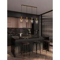 Nova Luce 9236315 MAHO Pendelleuchte Gold & Schwarz 2
