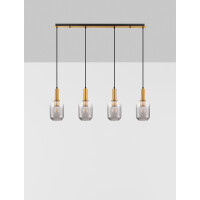 Nova Luce 9236315 MAHO Pendelleuchte Gold & Schwarz 3