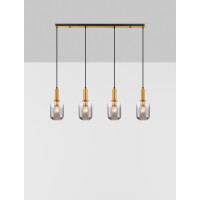 Nova Luce 9236315 MAHO Pendelleuchte Gold & Schwarz 4