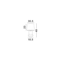 Nova Luce 9001060 IZUMI Tischleuchte Teraccota 7