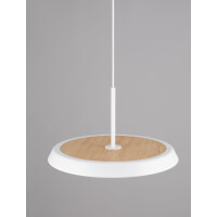 Nova Luce 9695321 OPHELIA Pendelleuchte Weiß/Holzdekor