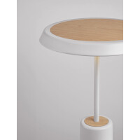 Nova Luce 9695323 OPHELIA Tischleuchte Weiß/Holzdekor 