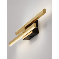 Nova Luce 9081808 AMICA Wandleuchte Gold & Schwarz 5