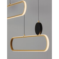 Nova Luce 9081827 LIAISE Pendelleuchte Schwarz & Gold 5