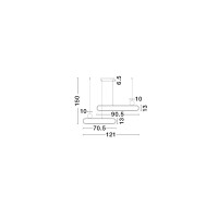 Nova Luce 9081827 LIAISE Pendelleuchte Schwarz & Gold 6