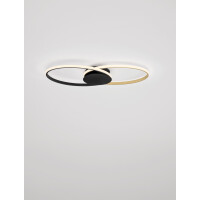 Nova Luce 9081825 AVEO Deckenleuchte Schwarz & Gold 4