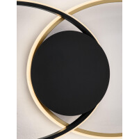 Nova Luce 9081825 AVEO Deckenleuchte Schwarz & Gold 5