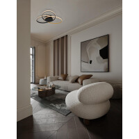 Nova Luce 9081826 AVEO Deckenleuchte Schwarz & Gold 2