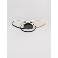 Nova Luce 9081826 AVEO Deckenleuchte Schwarz & Gold 4