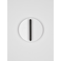 Nova Luce 9580680 NALU Wandleuchte Schwarz & Weiß 