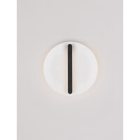 Nova Luce 9580680 NALU Wandleuchte Schwarz & Weiß 
