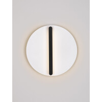 Nova Luce 9580581 NALU Wandleuchte Schwarz & Weiß 