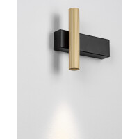 Nova Luce 9060242 PARON Wandleuchte Schwarz & Gold 6